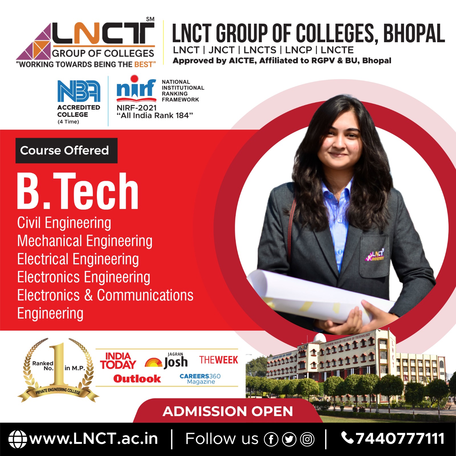 LNCT College | Top Engineering Colleges In Bhopal, MP, India