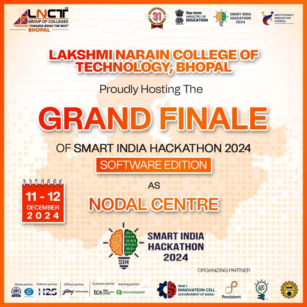 Proud to host the Smart India Hackathon 2024 Grand Finale - Software Edition 12