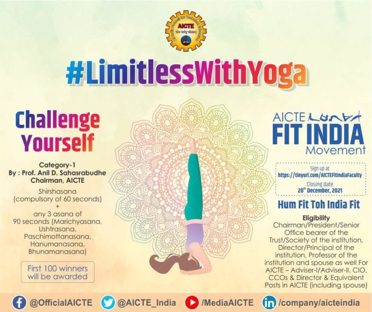 AICTE Fit India Challenge Poster with Link _ QR Code 5