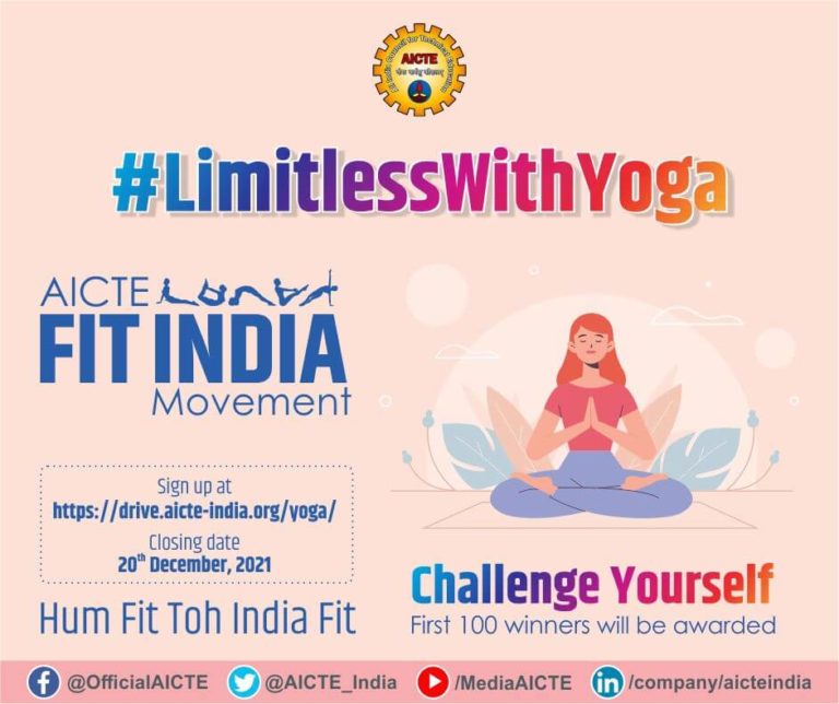 AICTE Fit India Challenge Poster with Link _ QR Code 7