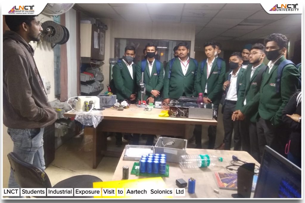 IndustrialVisit to Aartech Solonics Ltd Manufacturing Plant organized for students 10