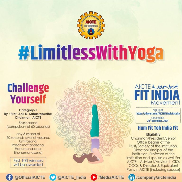 AICTE Fit India Challenge Poster with Link _ QR Code 9