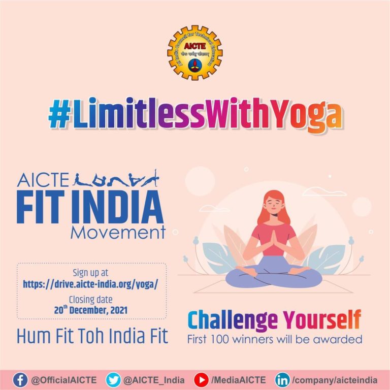 AICTE Fit India Challenge Poster with Link _ QR Code 11