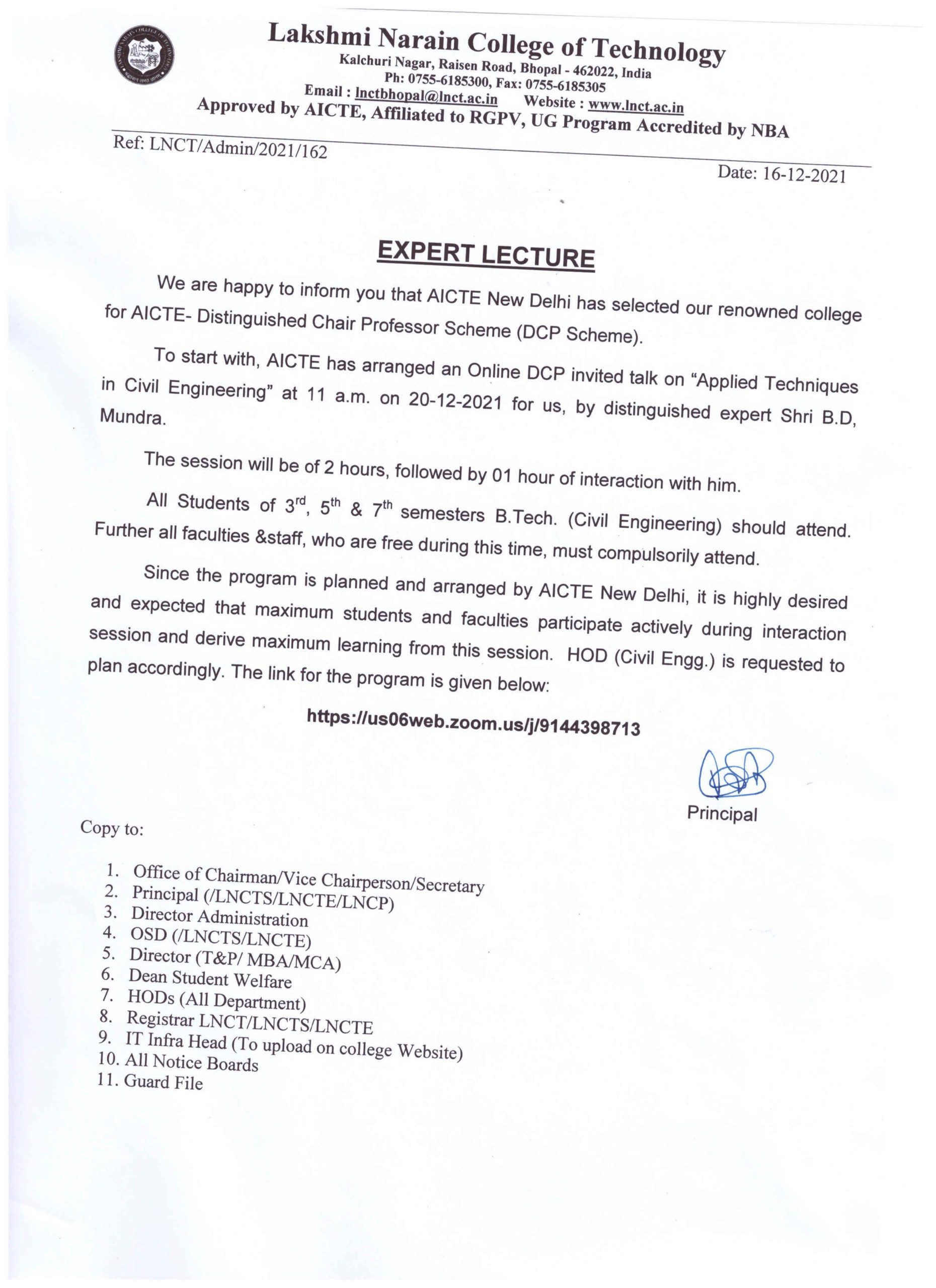 Notice No-162 ( Expert Lecture) 3