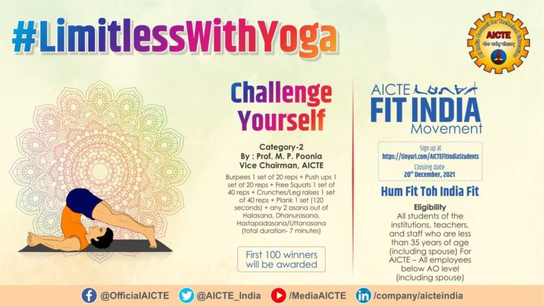 AICTE Fit India Challenge Poster with Link _ QR Code 14