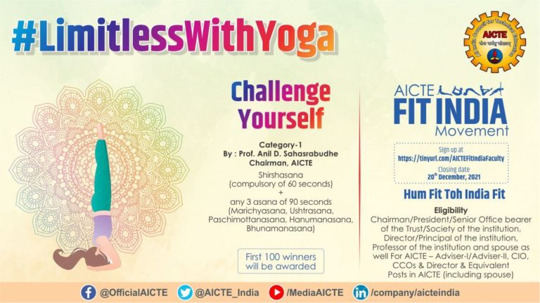 AICTE Fit India Challenge Poster with Link _ QR Code 17