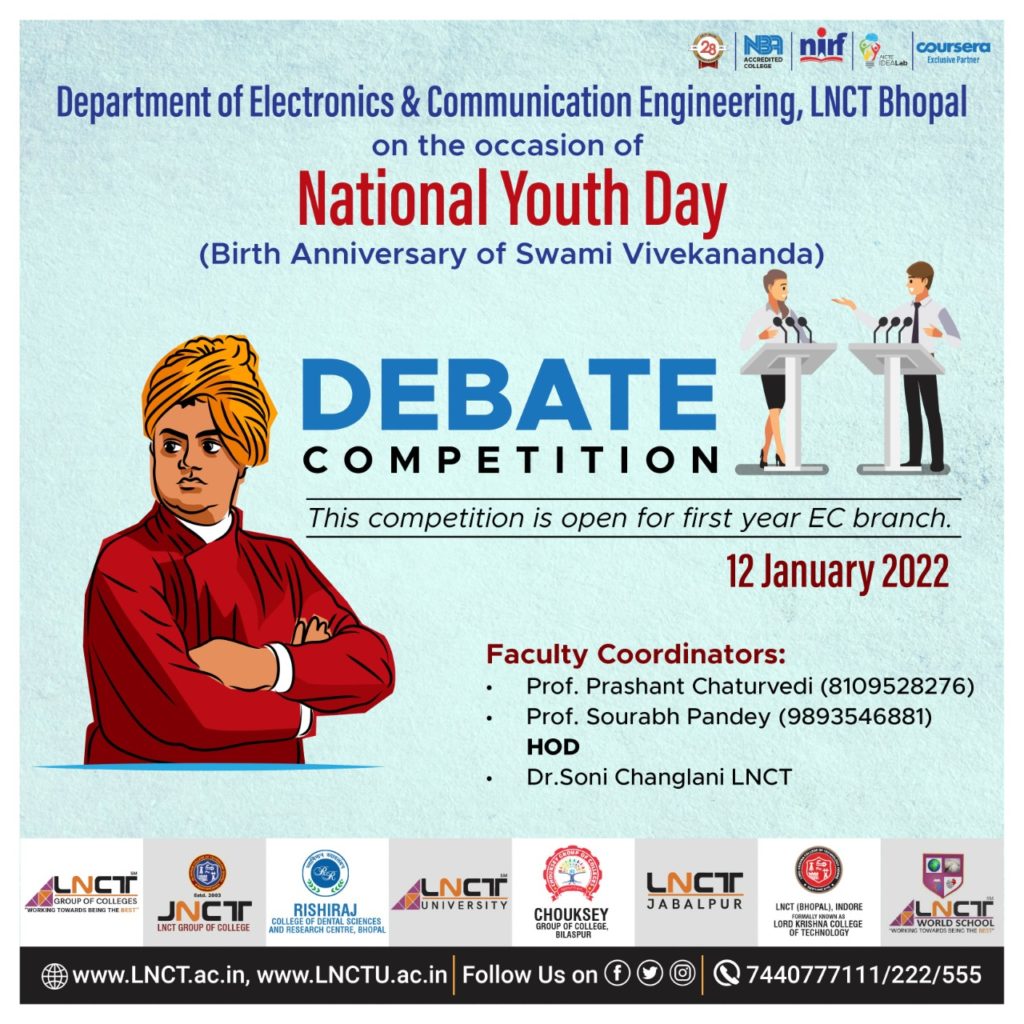 Department of Electronics & Communication Engineering is Organizing Debate Competition 1
