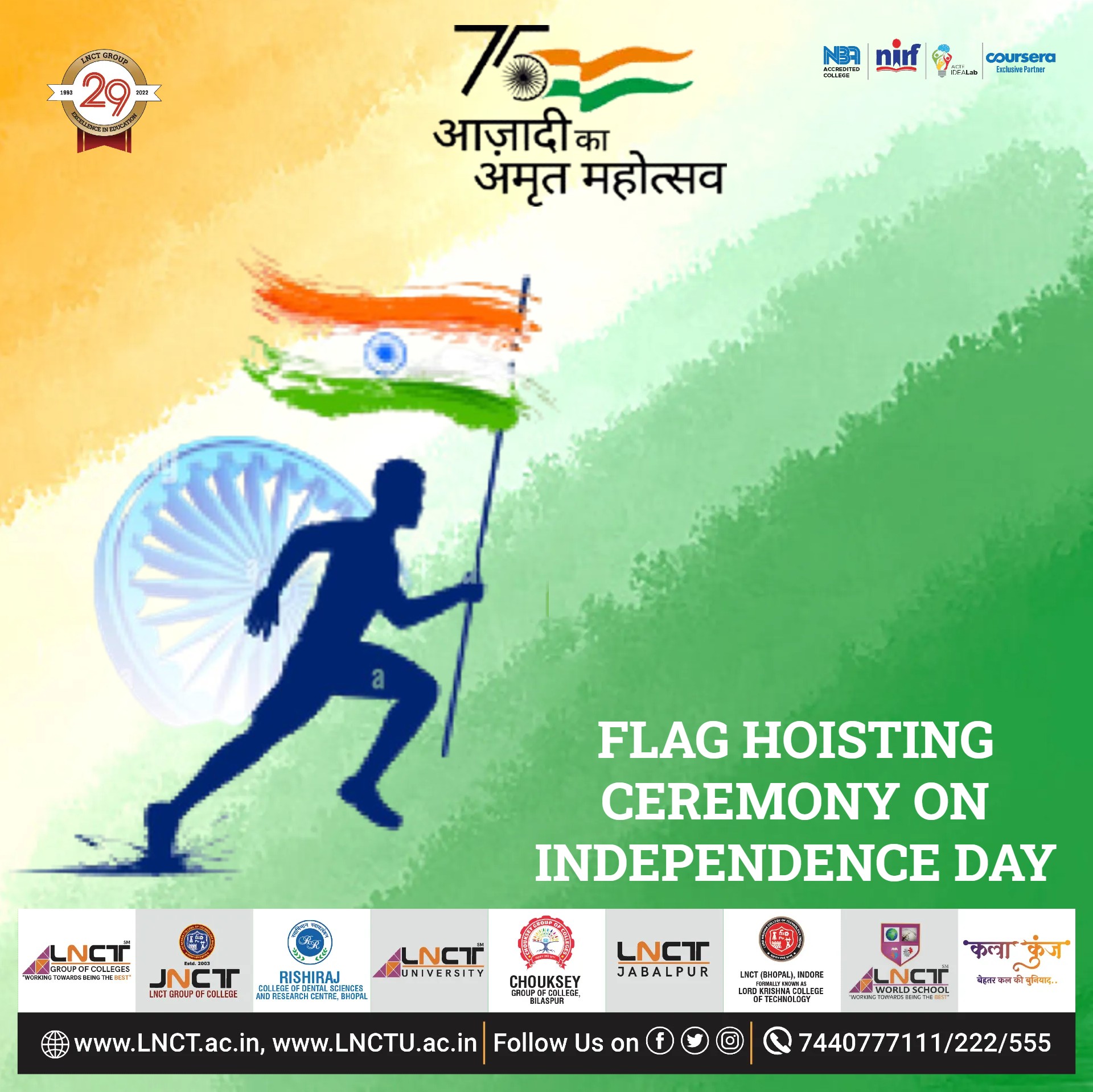 Flag Hoisting Ceremony On Independence Day LNCT Group