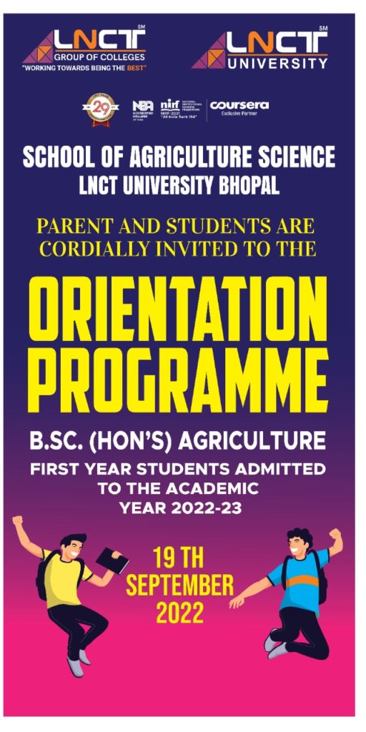 School of Agriculture Science organizing orientation Programme 1