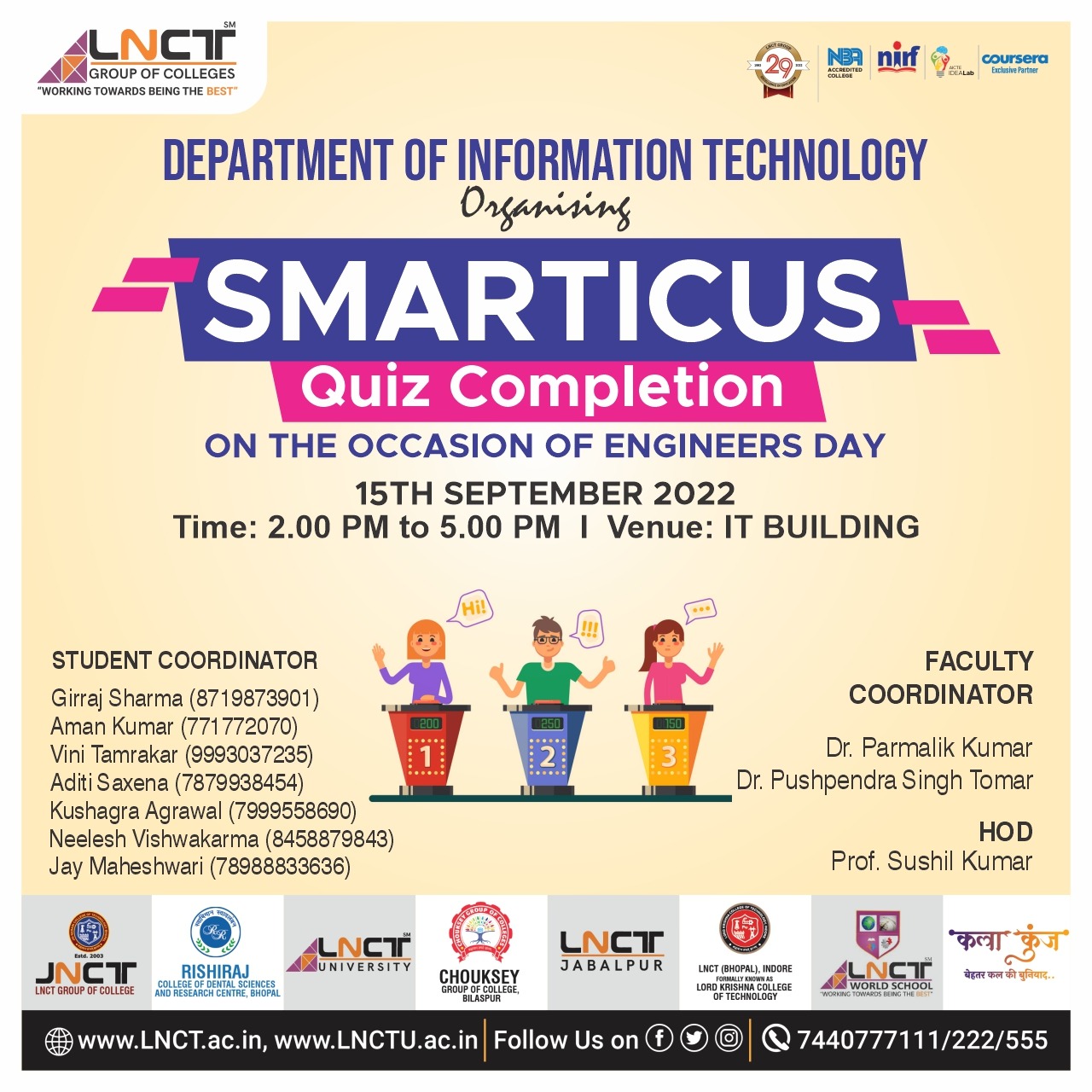 Smarticus SMARTICUS Quiz Completion | LNCT Group