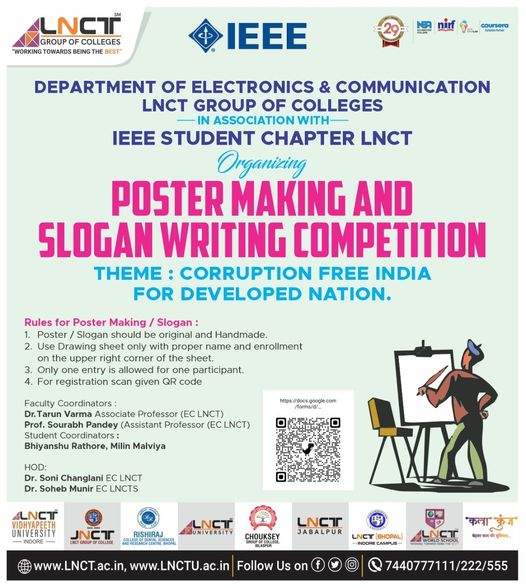 Poster Making And Slogan Writing Competition LNCT Group
