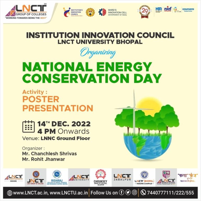 Poster Presentation On National Energy Conservation Day | LNCT Group