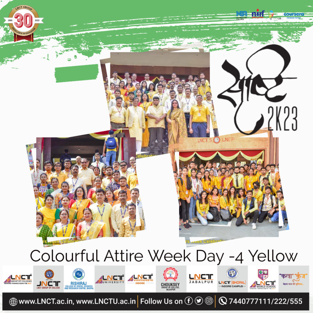 Colourful Attire Week Day -4 Yellow 3