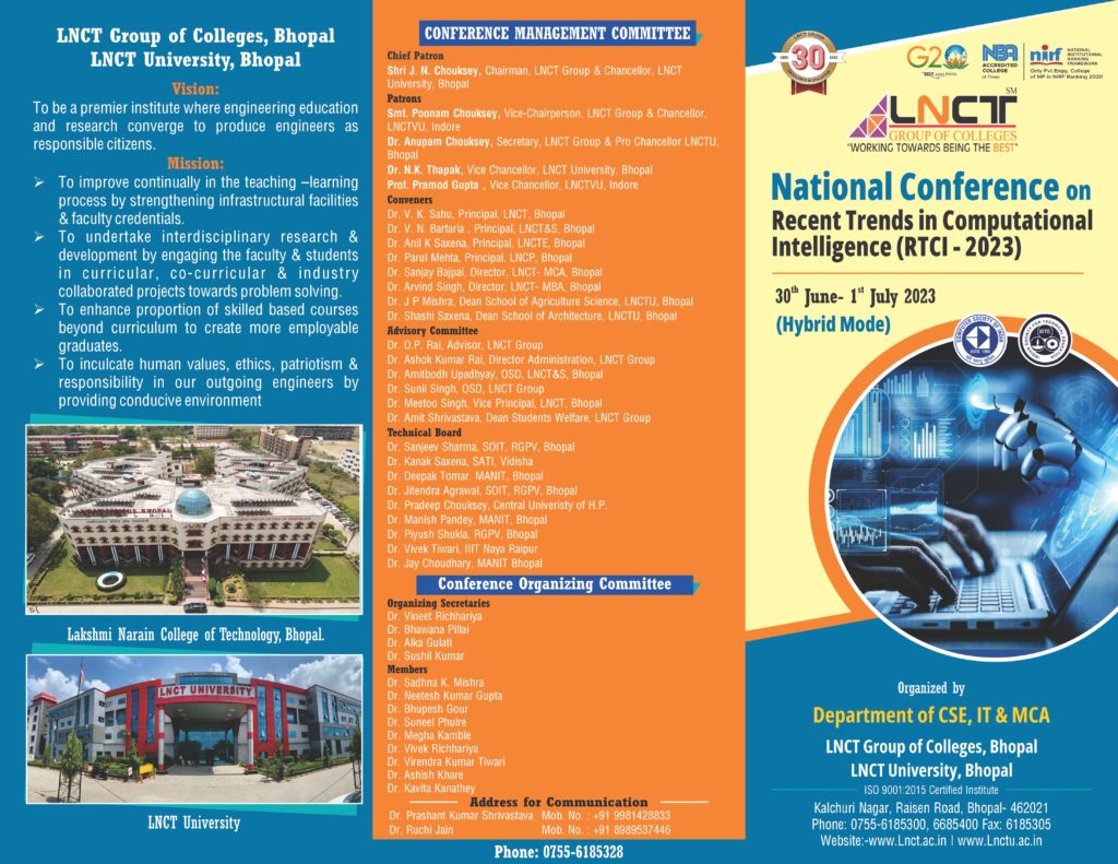 National Conference on Recent Trends in Computational Intelligence 13