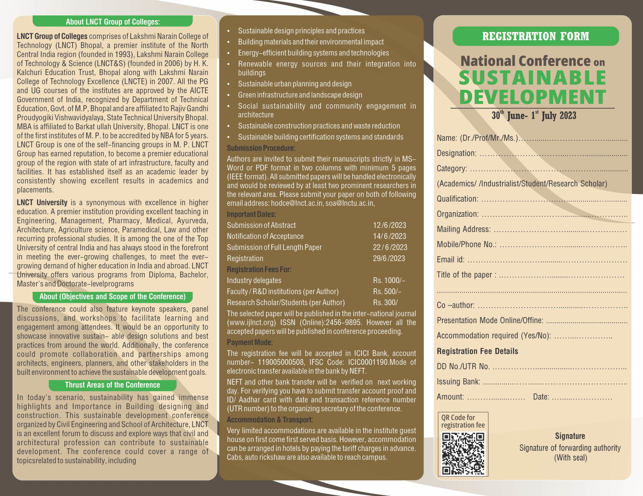 National Conference on Sustainable Development 1