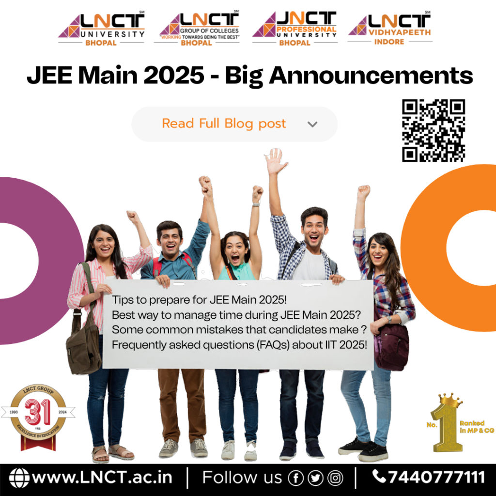 JEE Main 2025 - Big Announcements - Tips 22