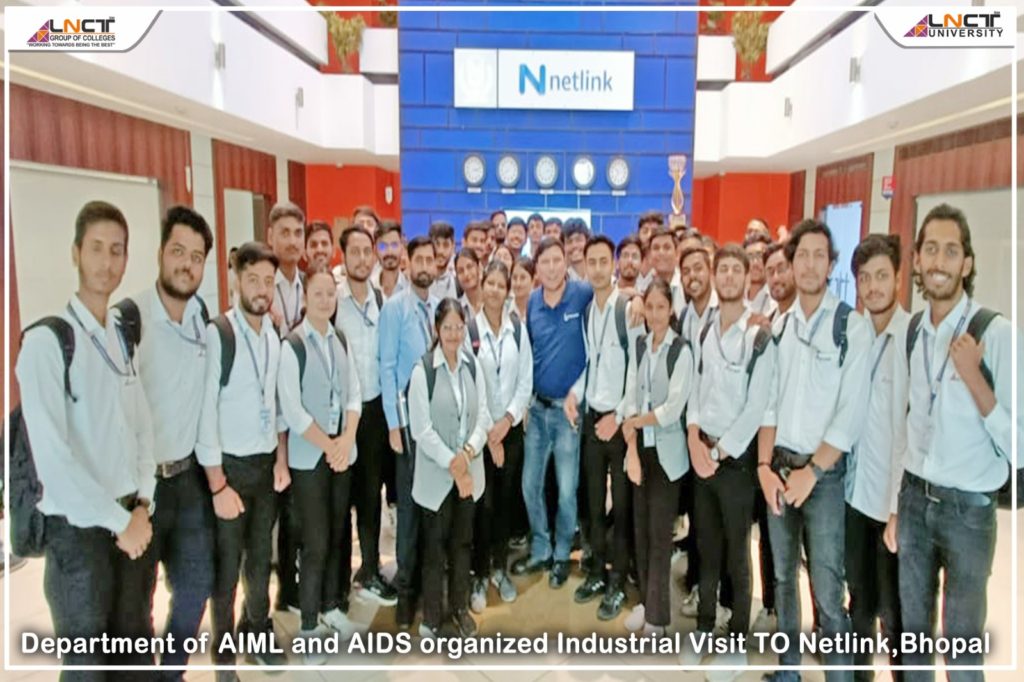 The Department of CSE-AIML & AIDS at LNCT organized an industrial visit to Netlink Softwares 17