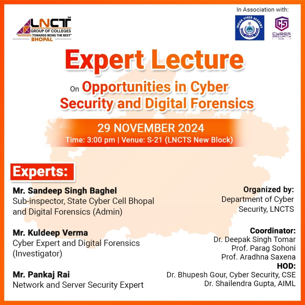 Expert Lecture on Opportunities in Cyber Security and Digital Forensics 17