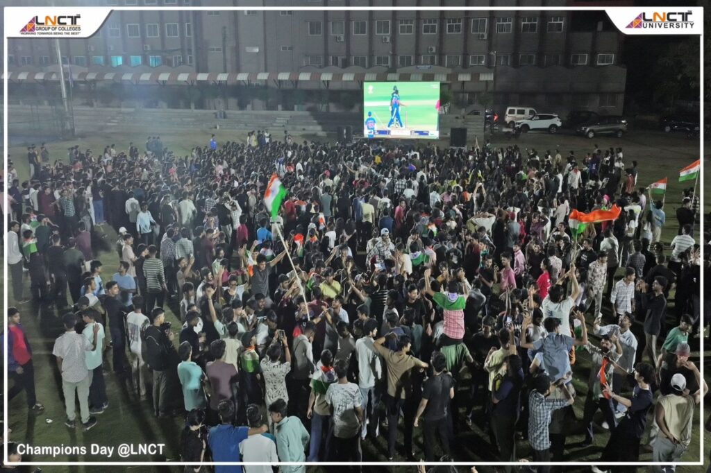 India wins, and the celebration begins! 1