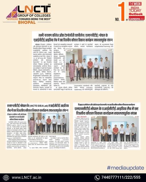AICTE IDEA Lab LNCT Bhopal Successfully Concludes Six-Day Skill Development Program 17