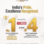 LNCT Group Ranked No. 1 Private Engineering College in Madhya Pradesh by THE WEEK 2026 2