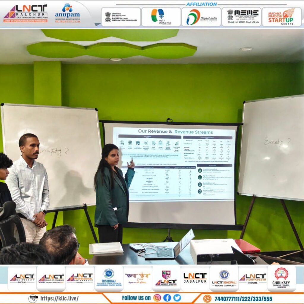 MSME Idea Hackathon 6.0 Evaluation Round Successfully Conducted at KLIC, LNCT Group 3
