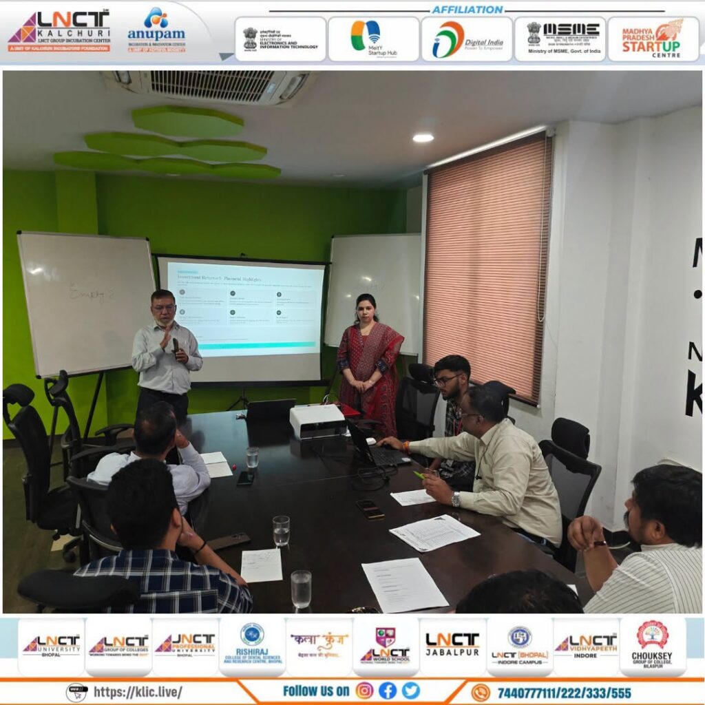 MSME Idea Hackathon 6.0 Evaluation Round Successfully Conducted at KLIC, LNCT Group 4