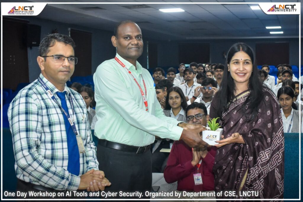 AI & Cyber Security Workshop Successfully Organised at LNCT University, Bhopal 1