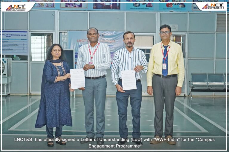 Letter of Understanding (LoU) with WWF-India for the Campus Engagement Programme! 1