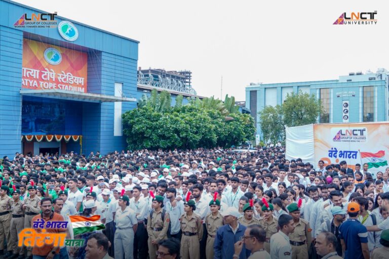 एलएनसीटी ग्रुप की भव्य ‘वंदे भारत तिरंगा यात्रा’ में 7,000+ छात्र-छात्राओं, शिक्षकों एवं कर्मचारियों ने उत्साह के साथ सहभागिता की 13