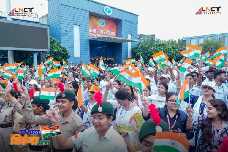 एलएनसीटी ग्रुप की भव्य ‘वंदे भारत तिरंगा यात्रा’ में 7,000+ छात्र-छात्राओं, शिक्षकों एवं कर्मचारियों ने उत्साह के साथ सहभागिता की 15