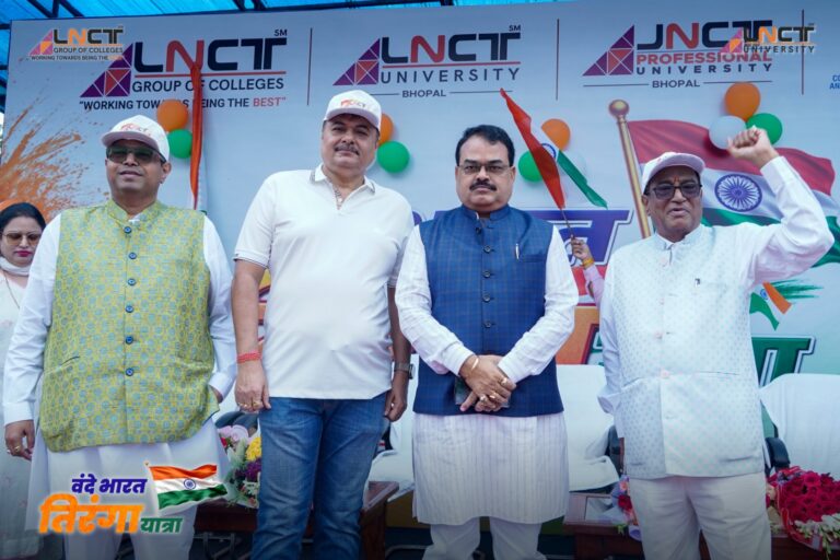 एलएनसीटी ग्रुप की भव्य ‘वंदे भारत तिरंगा यात्रा’ में 7,000+ छात्र-छात्राओं, शिक्षकों एवं कर्मचारियों ने उत्साह के साथ सहभागिता की 19