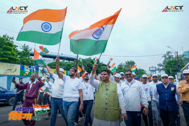 एलएनसीटी ग्रुप की भव्य ‘वंदे भारत तिरंगा यात्रा’ में 7,000+ छात्र-छात्राओं, शिक्षकों एवं कर्मचारियों ने उत्साह के साथ सहभागिता की 38