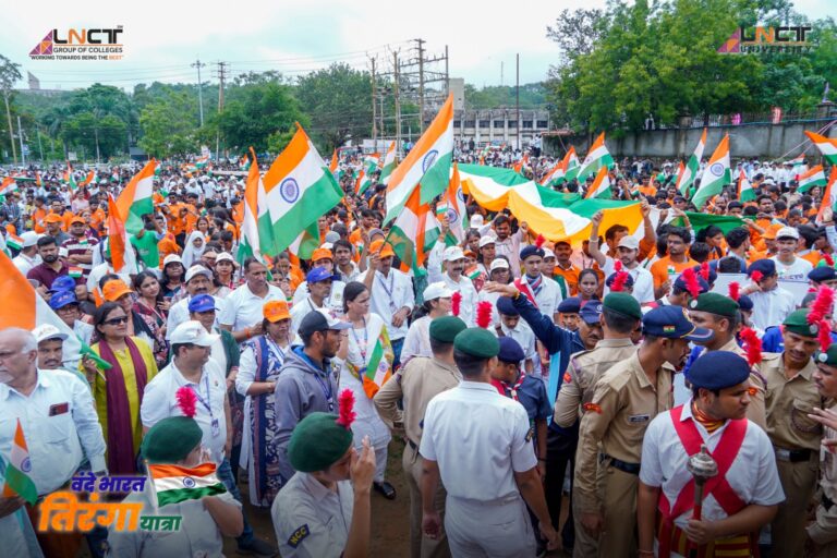 एलएनसीटी ग्रुप की भव्य ‘वंदे भारत तिरंगा यात्रा’ में 7,000+ छात्र-छात्राओं, शिक्षकों एवं कर्मचारियों ने उत्साह के साथ सहभागिता की 57