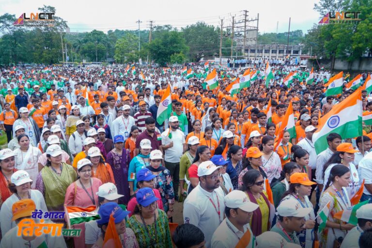 एलएनसीटी ग्रुप की भव्य ‘वंदे भारत तिरंगा यात्रा’ में 7,000+ छात्र-छात्राओं, शिक्षकों एवं कर्मचारियों ने उत्साह के साथ सहभागिता की 63