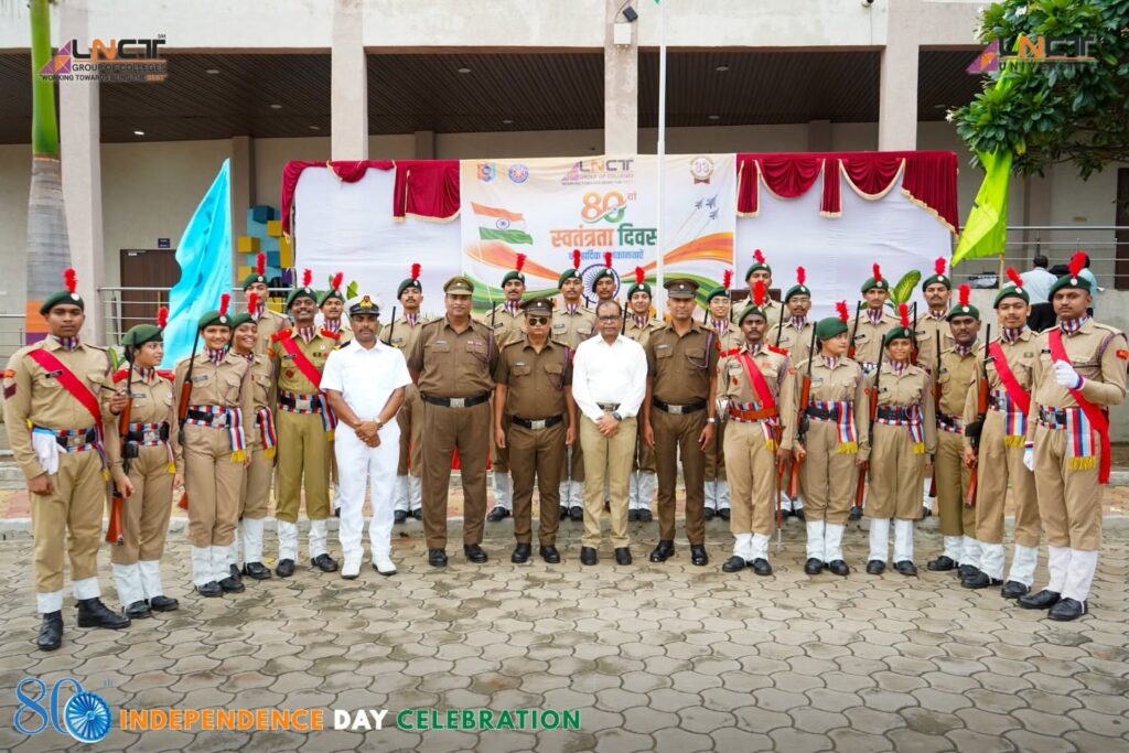 LNCT Group of Colleges proudly celebrated the 80th Independence Day 4