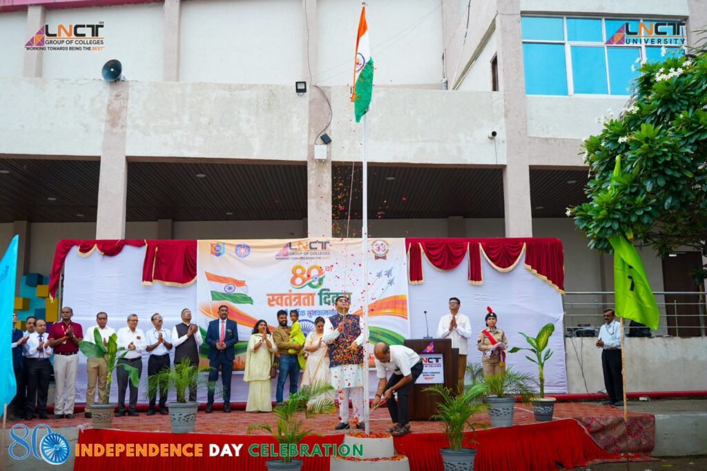 LNCT Group of Colleges proudly celebrated the 80th Independence Day 1