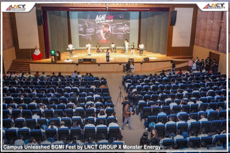 Campus Unleashed at LNCT University: A High-Energy Celebration of BGMI, Student Talent, Music, Activities & the Electrifying AGNI Live Show 1