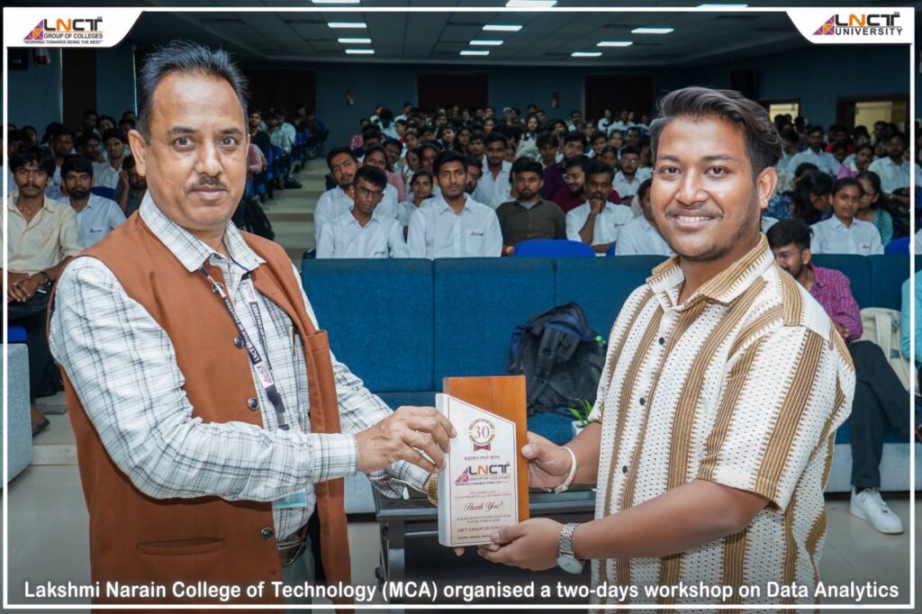 LNCT MCA Organises Two-Day Workshop on Data Analytics to Build Practical and Industry-Ready Skills 1