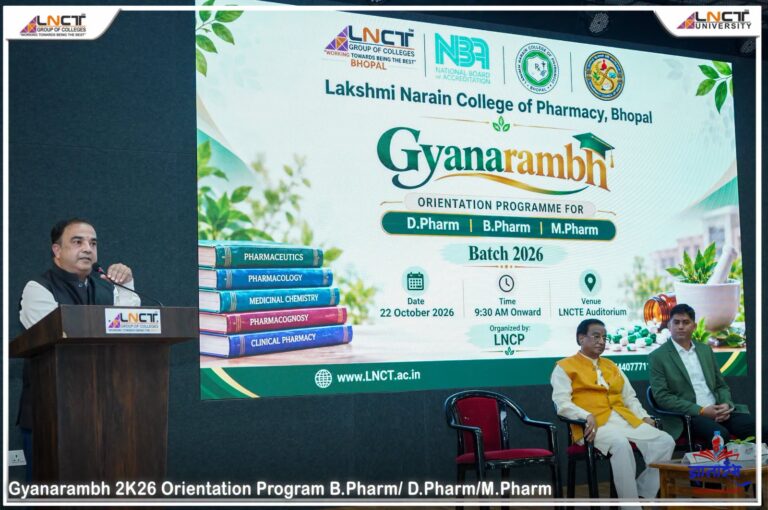 Gyānarambh 2K26 – Pharmacy Orientation Programme at LNCT Bhopal 1