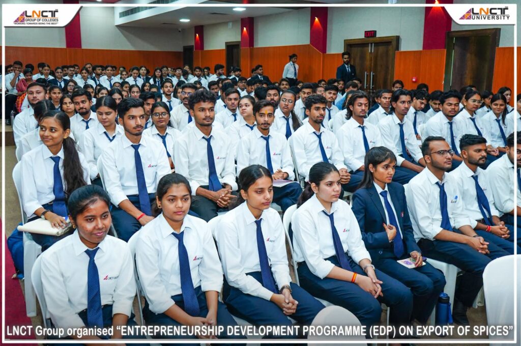 Entrepreneurship Development Programme on Export of Spices at LNCT 2