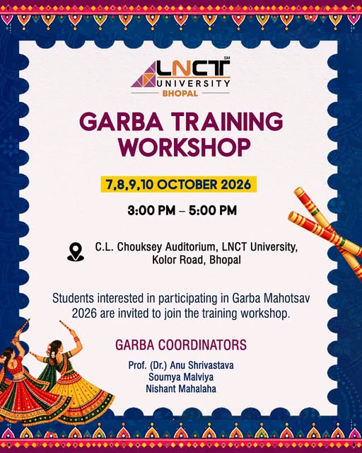 LNCT University Garba Training Workshop 2026 1